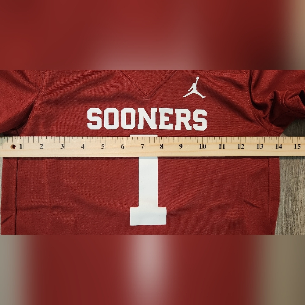 Nike Jordan Oklahoma Sooners Football Game Jersey size 4T New with Tags - Picture 5 of 6
